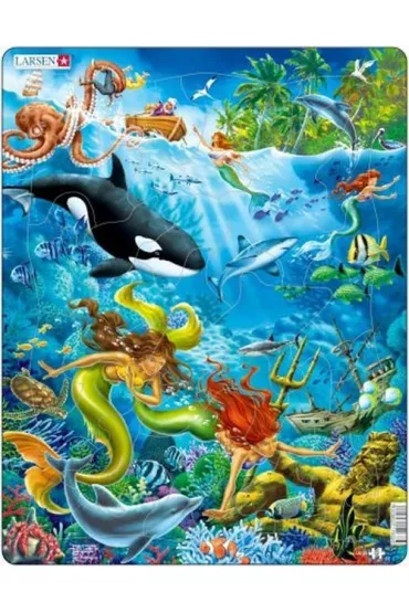 Puzzle 32 el. Syreny odkrywaj� pos�g kr�la Neptuna Larsen