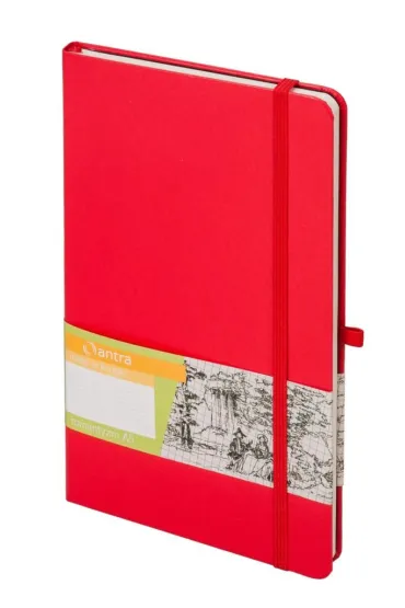 Antra Notes A5 czerwony kropki