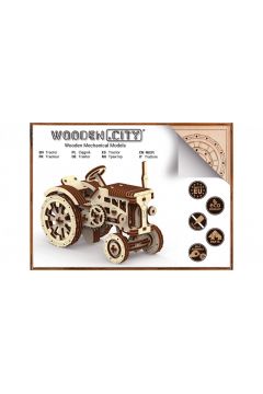 Drewniane puzzle 3D 164 el. Traktor Wooden.City