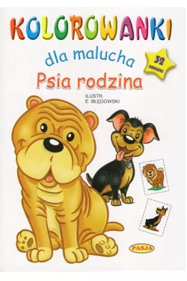 Psia rodzina kolorowanki dla malucha - Ernest B��dowski