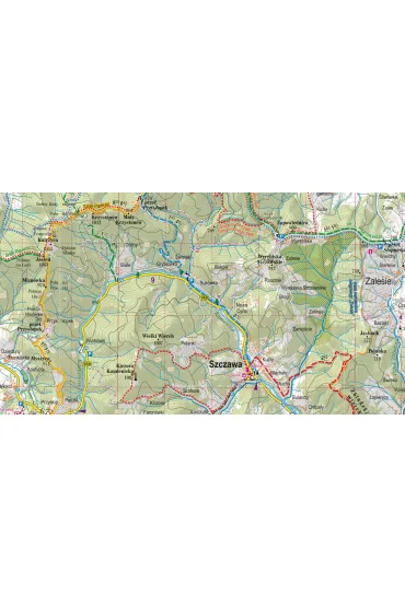 Beskid Wyspowy laminowana mapa turystyczna 1:65 000