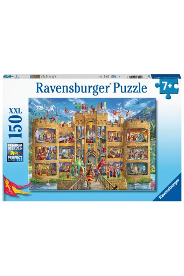 Puzzle 150 el. XXL Widok na zamek rycerski Ravensburger