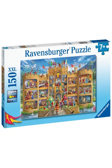 Puzzle 150 el. XXL Widok na zamek rycerski Ravensburger