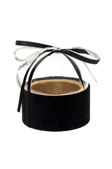Rozette Pude�ko Flower Box czarny