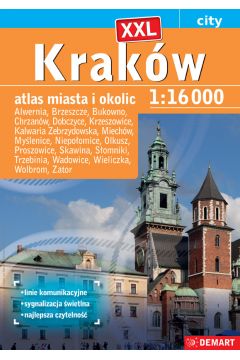 Krakw atlas miasta i okolic 1:16 000 + 19 miast
