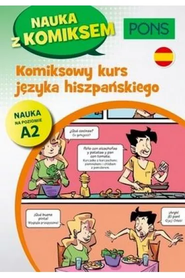 Komiksowy kurs j�zyka hiszpa�skiego Poziom A2  PONS