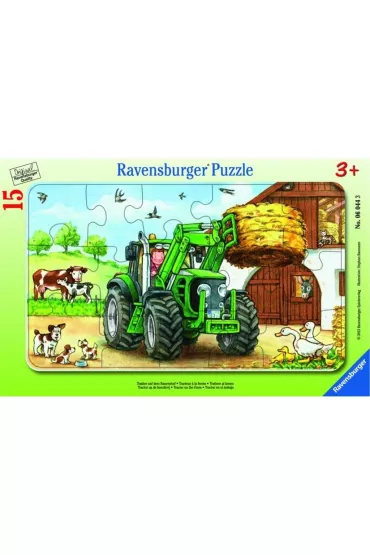 Puzzle 15 el. Traktor na polu Ravensburger
