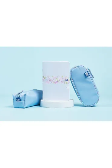 Oxford Pi�rnik z klapk� Flowers niebieski