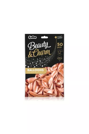 Godan Balony B&C metaliczne r�owe 30cm