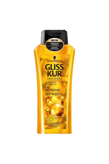 Gliss Kur Oil Nutritive Shampoo od�ywczy szampon do w�os�w z olejkami 400 ml