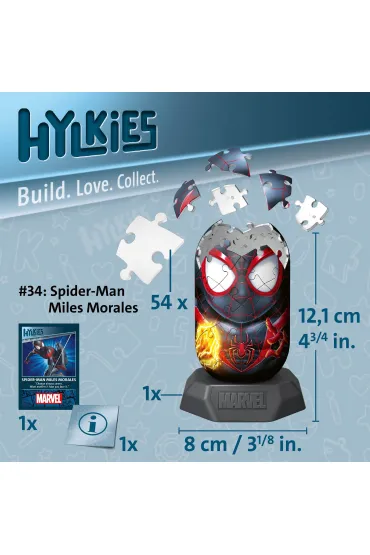 Puzzle 54 el. 3D Hylkies: Miles Morales Ravensburger