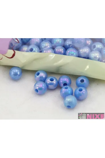 Korale niebieskie opal 8mm