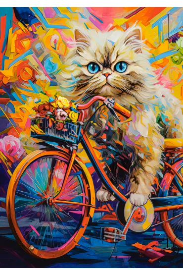 Puzzle 500 el. Kitten`s Floral Ride Castorland