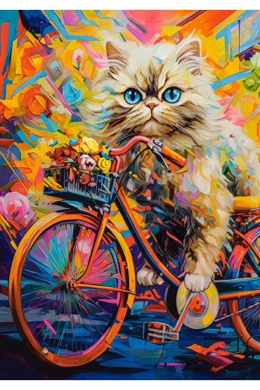Puzzle 500 el. Kitten`s Floral Ride Castorland