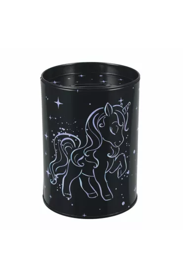 Skarbonka metalowa okr�g�a Unicorn holograf  STARPAK 536635