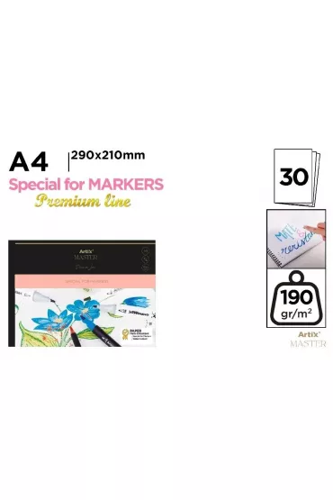 Artix Szkicownik A4/30K do marker�w