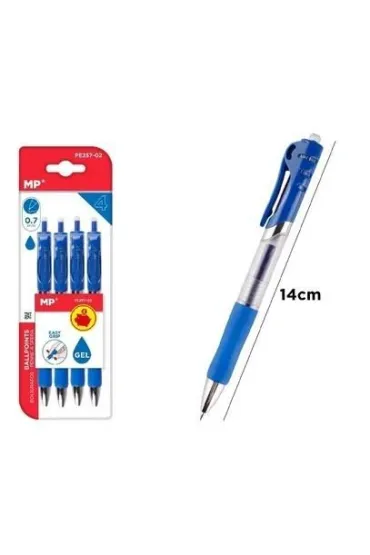 Mp Main Paper D�ugopis �elowy 0,7mm niebieski 4 szt.