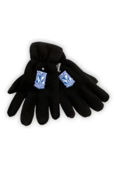 REKAWICZKI ZIMOWE Z HERBEM CZARNE POLAR 5.5-KKS LECH POZNAN