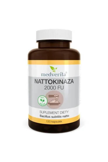 Medverita Nattokinaza 2000 FU Suplement diety 120 kaps.