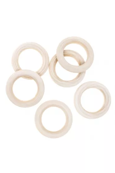 Dalprint Drewniane k�ko do makaramy 55 mm 6 szt.