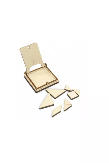 Drewniana gra podr�na 3D. Uk�adanka Tangram Wooden.City