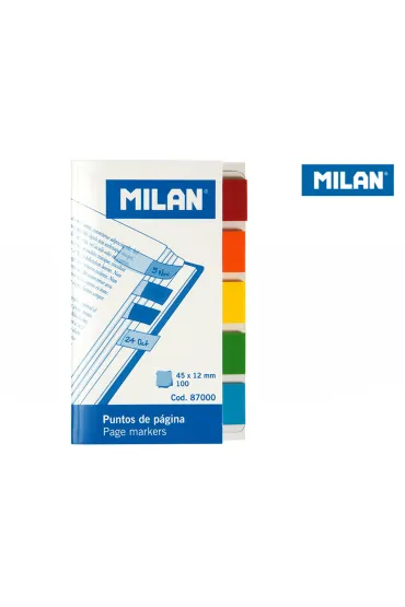 Milan Zak�adki indeksuj�ce transparentne 45 x 12 mm