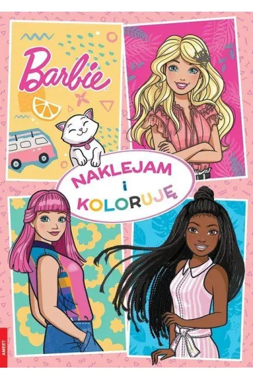Barbie. Naklejam i koloruj�