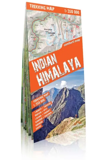 Indian Himalaya trekking map 1:350 000  laminat V2