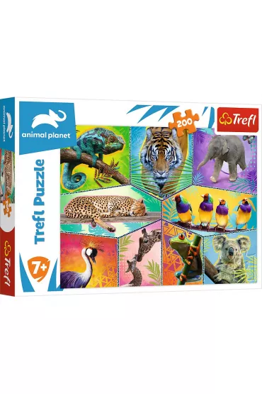 Puzzle 200 el. W egzotycznym �wiecie Trefl