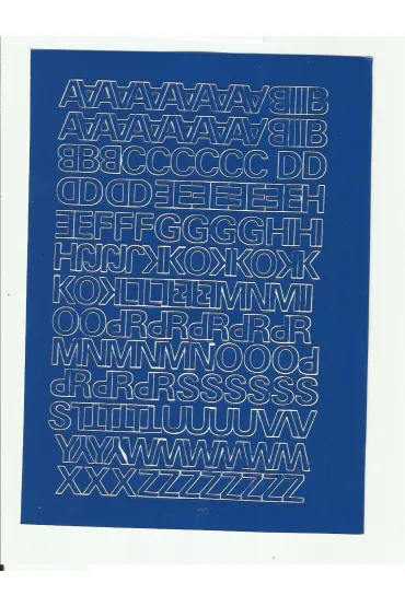 Artdruk Litery samoprzylepne 1 cm niebieski 8 szt.