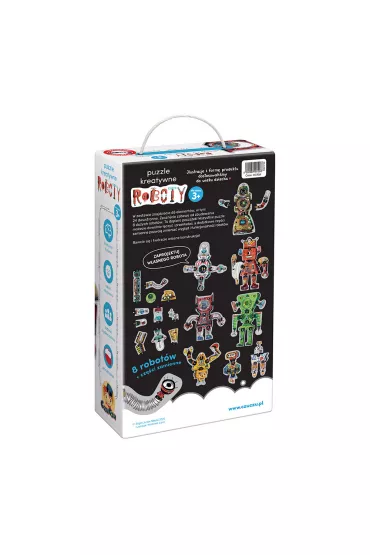 Puzzle kreatywne 65 el. Roboty Czuczu