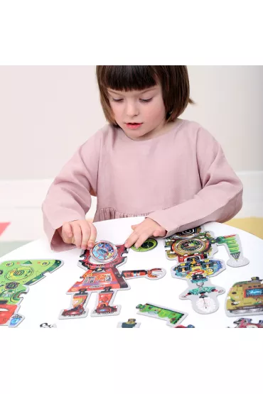 Puzzle kreatywne 65 el. Roboty Czuczu