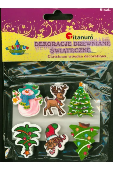 Titanum Spinacz drewnianyx-Mas 6 szt.