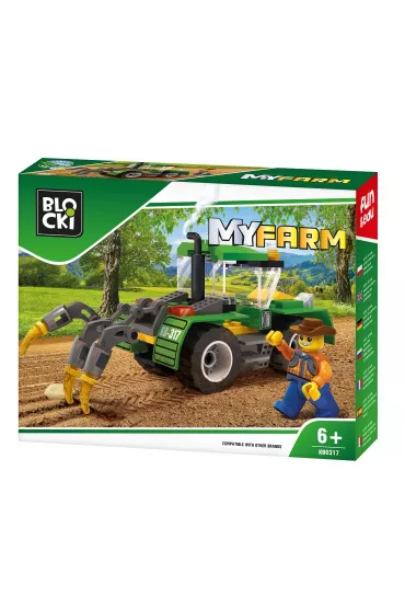 Klocki Blocki MyFarm Traktor z p�ugiem