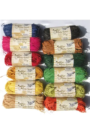 Folia Paper Rafia naturalna, br�zowa, 50g 50 g