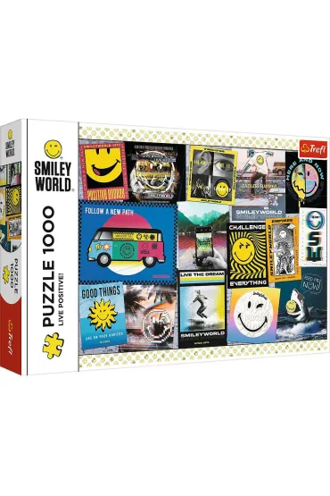 Puzzle 1000 el. �yj pozytywnie! Trefl
