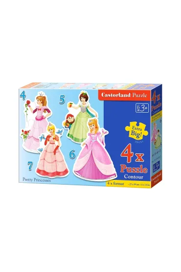 Puzzle x 4 �liczne Ksi�niczki * Castorland