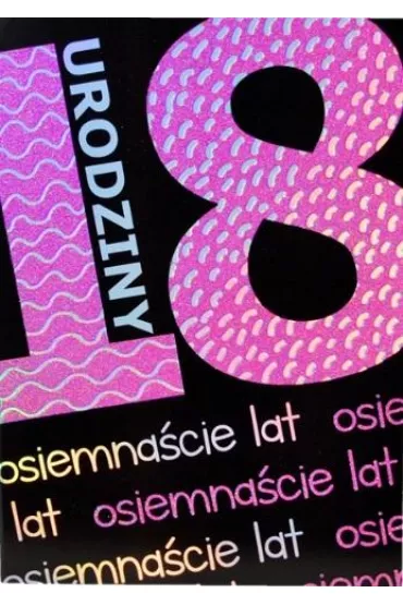 Trend Kartka okoliczno�ciowa Urodziny 18 TS17
