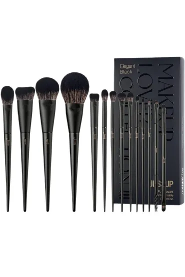 Jessup Zestaw Makeup Lover Black Versa Zestaw p�dzli T336 14 szt.