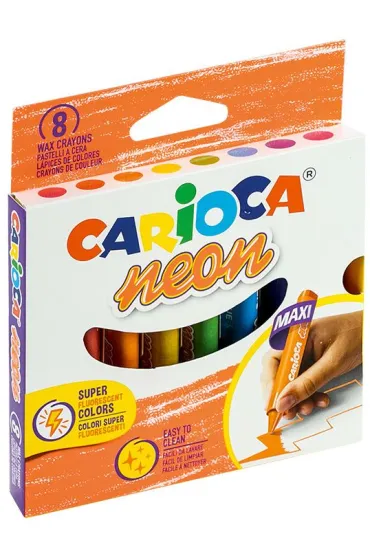 Carioca Kredki �wiecowe maxi neon 8 szt.
