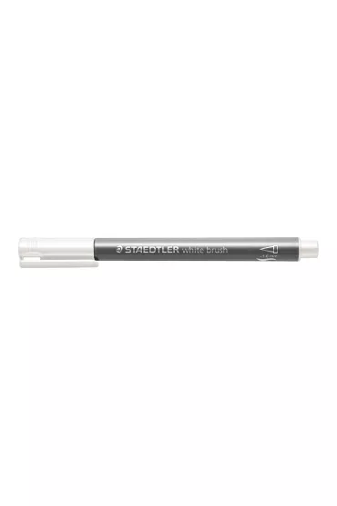 Staedtler Flamaster p�dzelkowy Metallic brush, bia�y