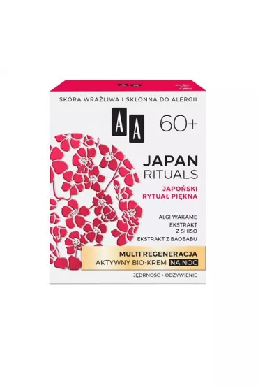 Aa Japan Rituals 60+ multi regeneracja aktywny bio-krem na noc 50 ml