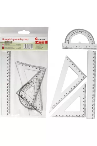 Titanum Komplet geometryczny 4 el. 20cm