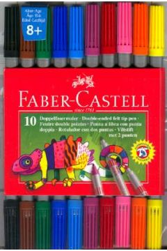 Faber-Castell Flamastry dwustronne 10 kolorw