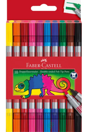 Faber-Castell Flamastry dwustronne 10 szt.