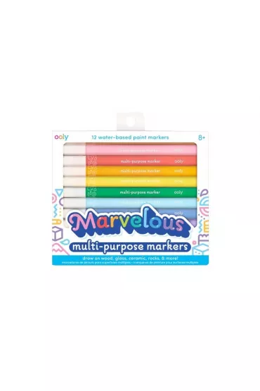 Ooly Flamastry olejowe do r�nych powierzchni Marvelous 12 szt.