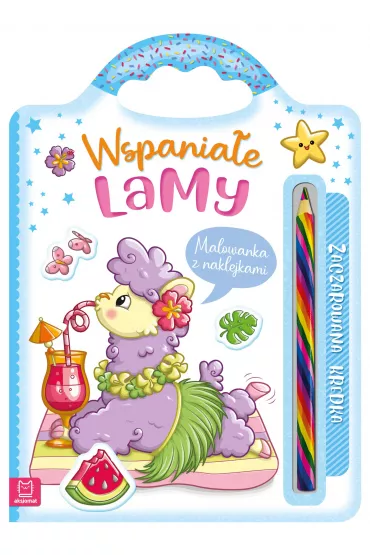 Wspania�e lamy. Malowanka z naklejkami - Anna Podg�rska
