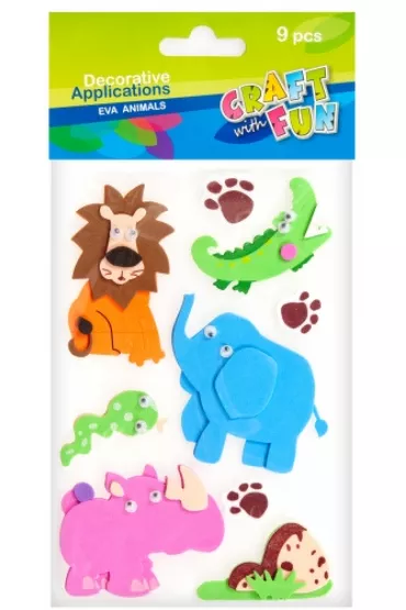 Craft with Fun Ozdoby dekoracyjne piankowe. Dzikie Zwierz�ta
