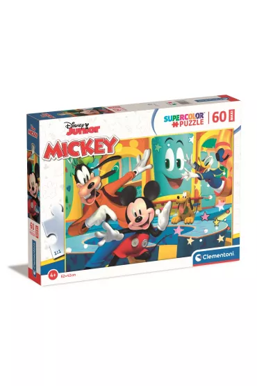 Puzzle maxi 60 el. Supercolor. Mickey Clementoni