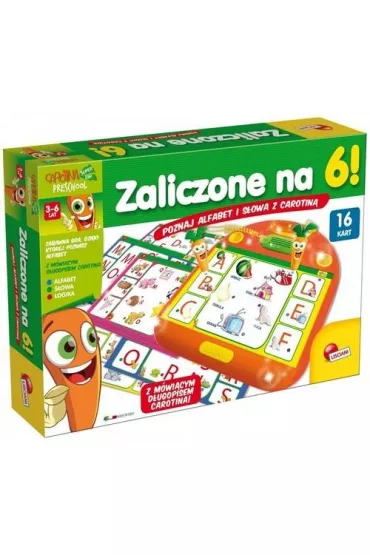 Zaliczone na 6! Poznaj alfabet i s�owa z Carotin� Lisciani